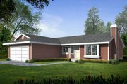 Ranch Style House Plan - 3 Beds 2 Baths 1334 Sq/Ft Plan #100-467 