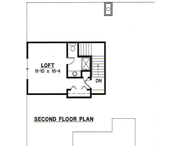 European Floor Plan - Upper Floor Plan #67-674