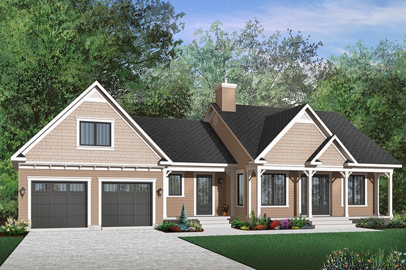 Farmhouse Style House Plan - 2 Beds 1 Baths 1073 Sq/Ft Plan #23-642 ...