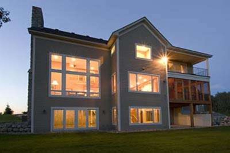 Home Plan - Exterior - Rear Elevation for Country House Plan #51-198 - 3 bed, 2.5 bath