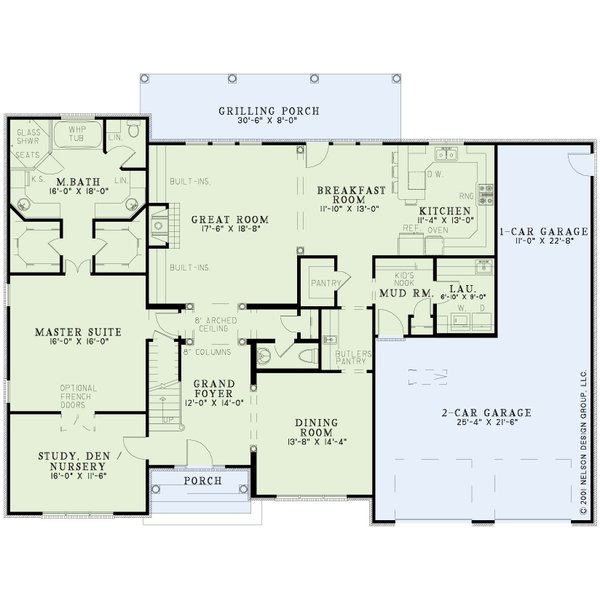 Traditional Floor Plan - Main Floor Plan #17-411