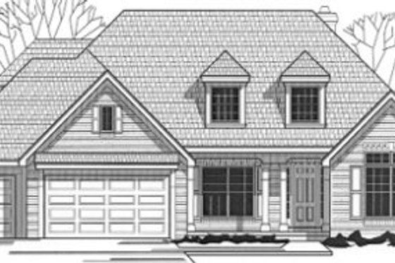Exterior - Front Elevation for Traditional House Plan #67-795 - 4 bed, 3 bath
