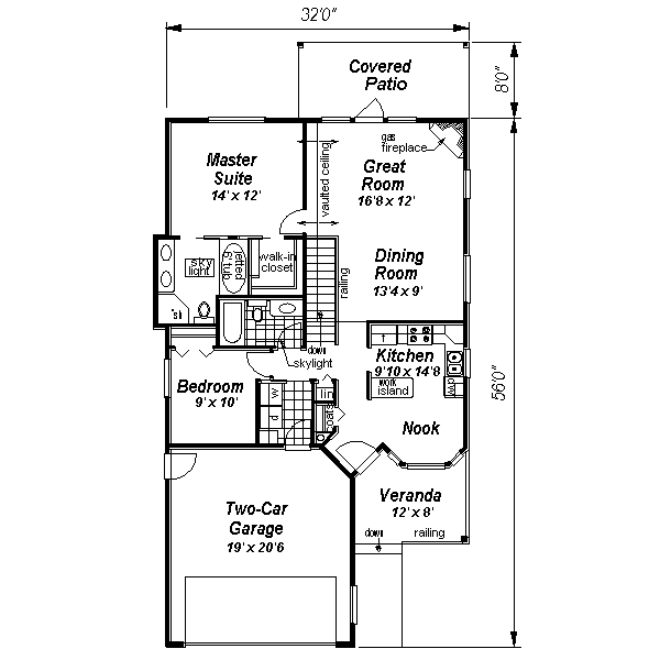 Architectural House Design - Country Floor Plan - Main Floor Plan #18-1061