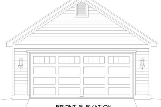 Exterior - Front Elevation 3 for Traditional House Plan #932-734, 0 bath