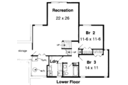 House Plan - 4 Beds 2 Baths 2843 Sq/Ft Plan #312-445 