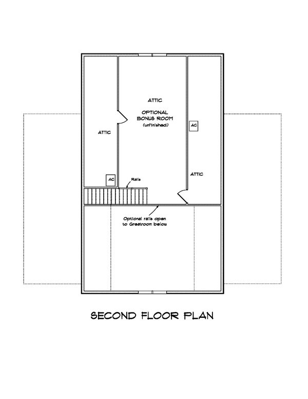 Farmhouse Floor Plan - Upper Floor Plan #513-2255