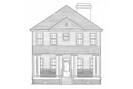 Exterior - Other Elevation 3 for Cottage House Plan #30-101 - 3 bed, 2.5 bath