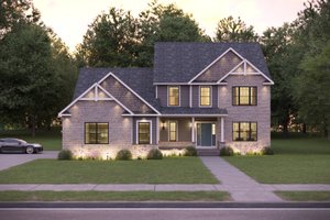 Home Plan - Exterior - Front Elevation for Craftsman House Plan #1089-47 - 4 bed, 3.5 bath