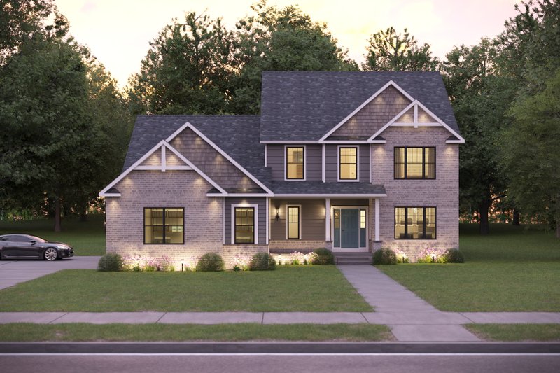 House Design - Exterior - Front Elevation 2 for Craftsman House Plan #1089-47 - 4 bed, 3.5 bath