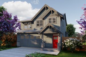 Craftsman Exterior - Front Elevation Plan #53-712