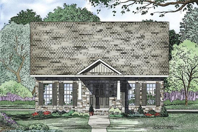 Dream House Plan - Exterior - Other Elevation 1 for Traditional House Plan #17-2420 - 3 bed, 2 bath