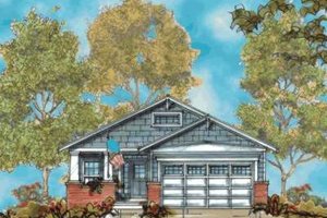 Craftsman Exterior - Front Elevation Plan #20-1747