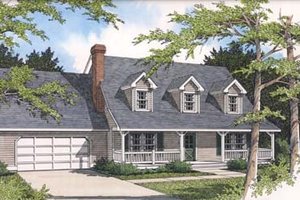 Country Exterior - Front Elevation Plan #101-208