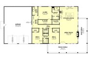 Barndominium Style House Plan - 3 Beds 2.5 Baths 2000 Sq/Ft Plan #430-416 Floor 