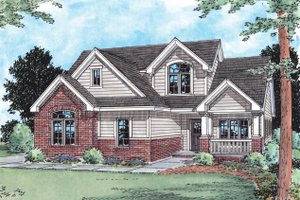 Traditional Exterior - Front Elevation Plan #20-1750