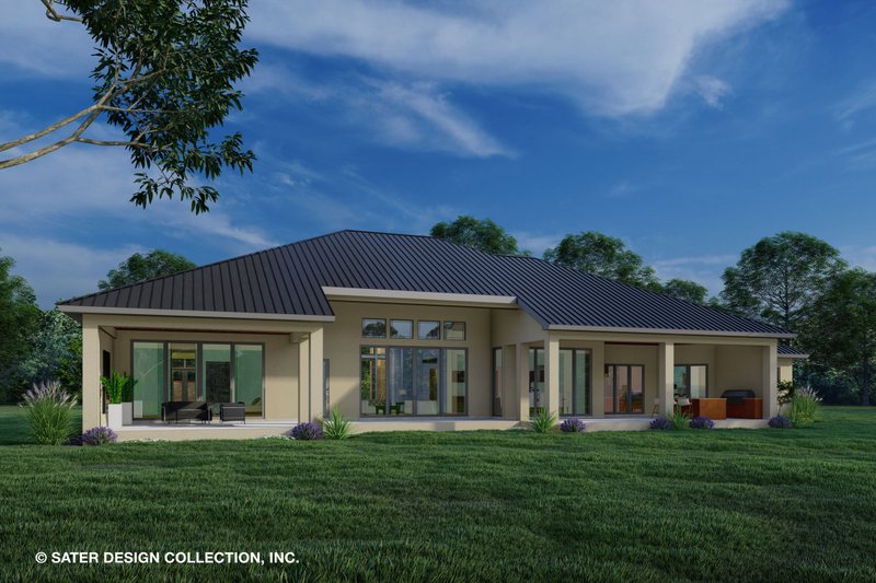 Architectural House Design - Exterior - Rear Elevation for Modern House Plan #930-518 - 3 bed, 4 bath