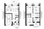 Modern Style House Plan - 3 Beds 1.5 Baths 952 Sq/Ft Plan #538-1 