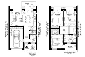 Floor Plan - Main Floor for Modern House Plan #538-1 - 3 bed, 1.5 bath