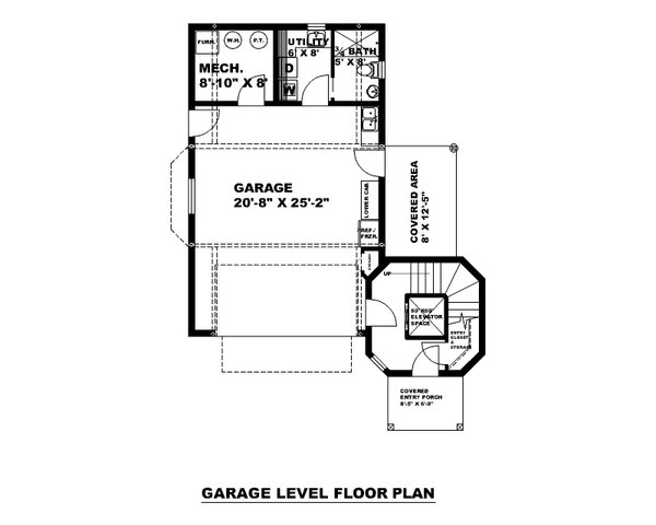 Architectural House Design - Barndominium Floor Plan - Lower Floor Plan #117-1073