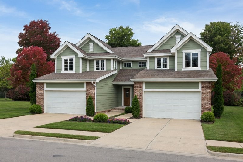 Dream House Plan - Exterior - Front Elevation 3 for Traditional House Plan #20-2093 - 3 bed, 2.5 bath