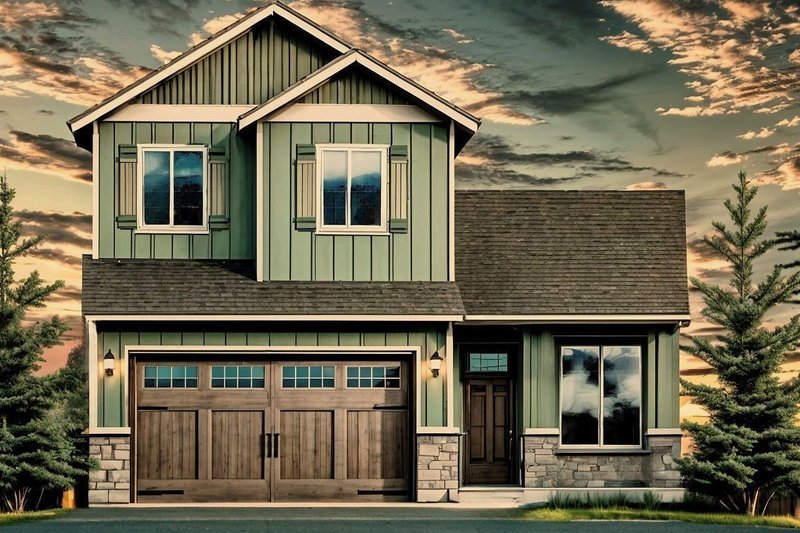 House Blueprint - Traditional Exterior - Front Elevation Plan #943-57