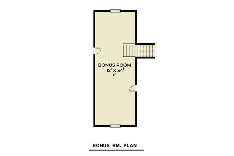 House Design - Floor Plan - Upper Floor for Craftsman House Plan #1070-203 - 3 bed, 2 bath