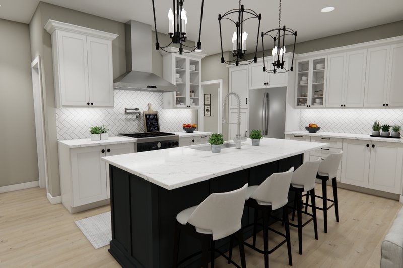 House Blueprint - Interior - Kitchen for Craftsman House Plan #51-1421 - 5 bed, 4.5 bath