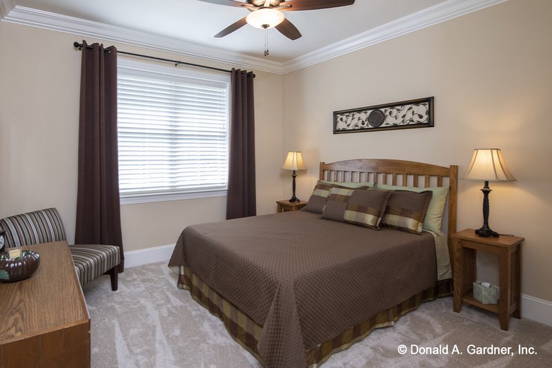 Architectural House Design - Interior - Bedroom 1 for Craftsman House Plan #929-824 - 4 bed, 3 bath