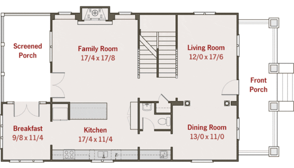 Southern style house plan Bungalow house design floor plan