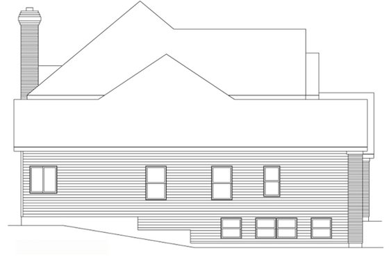 Exterior - Other Elevation for Traditional House Plan #22-214 - 4 bed, 2.5 bath