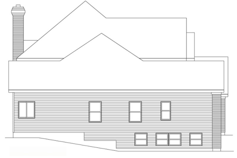 Dream House Plan - Exterior - Other Elevation for Traditional House Plan #22-214 - 4 bed, 2.5 bath
