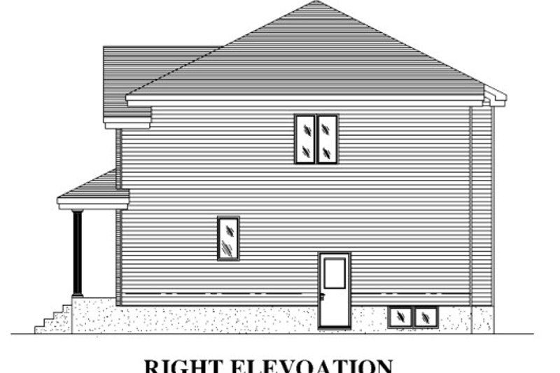 House Design - Exterior - Other Elevation for Traditional House Plan #138-350 - 6 bed, 3.5 bath