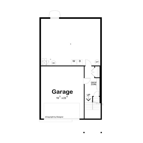 Home Plan - Floor Plan - Lower Floor for Traditional House Plan #20-2640 - 3 bed, 2 bath