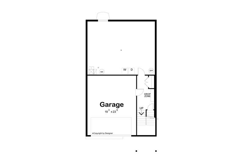Home Plan - Floor Plan - Lower Floor for Traditional House Plan #20-2640 - 3 bed, 2 bath