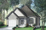 Traditional Style House Plan - 2 Beds 2 Baths 1100 Sq/Ft Plan #25-126 