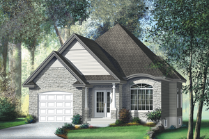 Traditional Exterior - Front Elevation Plan #25-126