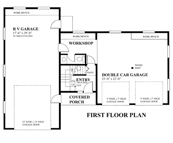 Architectural House Design - Traditional Floor Plan - Main Floor Plan #118-128