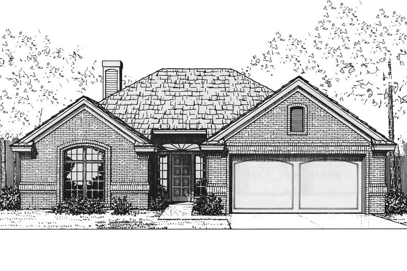 Traditional Style House Plan - 3 Beds 2 Baths 1239 Sq/Ft Plan #310-562
