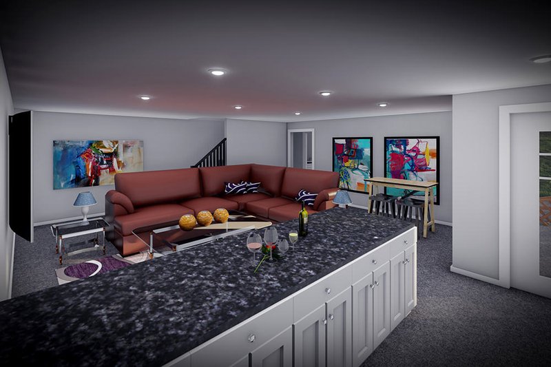 Home Plan - Interior - Family Room for Ranch House Plan #70-1514 - 3 bed, 3 bath