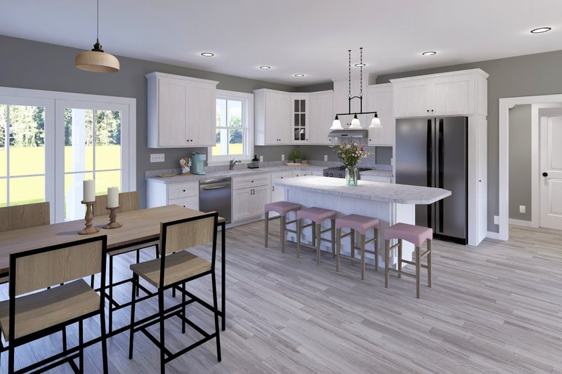 Dream House Plan - Interior - Kitchen for Cottage House Plan #44-247 - 3 bed, 2 bath