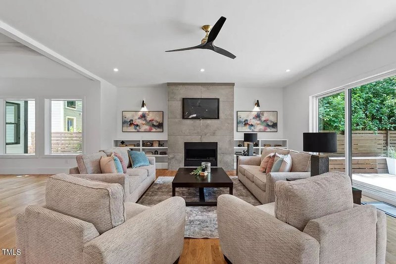 Architectural House Design - Interior - Family Room 2 for Contemporary House Plan #1128-1 - 4 bed, 4.5 bath