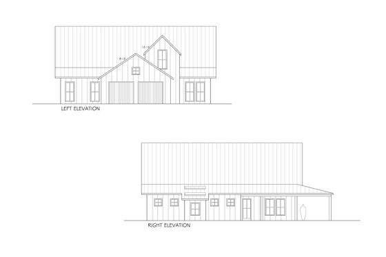 Exterior - Other Elevation 5 for Farmhouse House Plan #888-1 - 3 bed, 2.5 bath