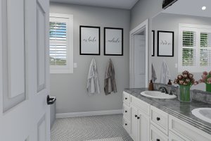 Interior - Master Bathroom for Traditional House Plan #1060-46 - 3 bed, 2.5 bath