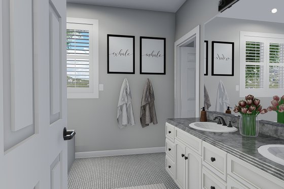 Interior - Master Bathroom for Traditional House Plan #1060-46 - 3 bed, 2.5 bath