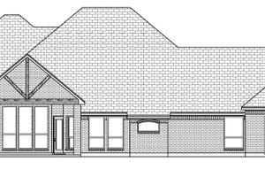 Exterior - Rear Elevation for Tudor House Plan #84-591 - 4 bed, 3 bath