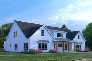 Exterior - Front Elevation 3 for Farmhouse House Plan #923-292 - 3 bed, 3.5 bath
