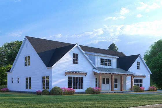 Exterior - Front Elevation 3 for Farmhouse House Plan #923-292 - 3 bed, 3.5 bath