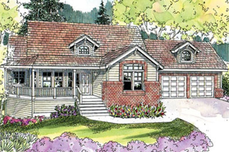 Home Plan - Exterior - Front Elevation for Craftsman House Plan #124-628 - 3 bed, 2.5 bath