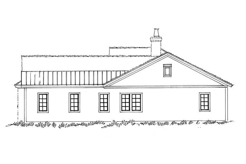 House Blueprint - Right Side Elevation