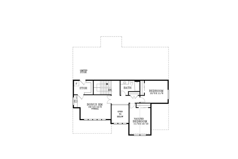 House Plan Design - Floor Plan - Upper Floor for Traditional House Plan #53-615 - 3 bed, 2.5 bath